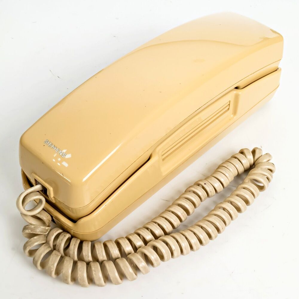 Vintage Siemens Miniset 280 Beige Corded Wall Desk Telephone